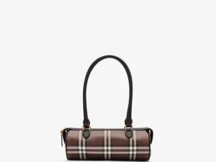 Mini Check Barrel Bag