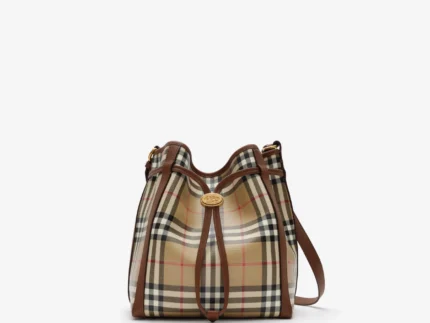 Small Check Bucket Bag